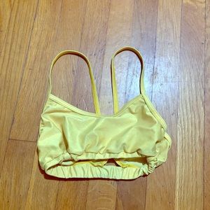 Capezio Yellow Shiny Bra Size S